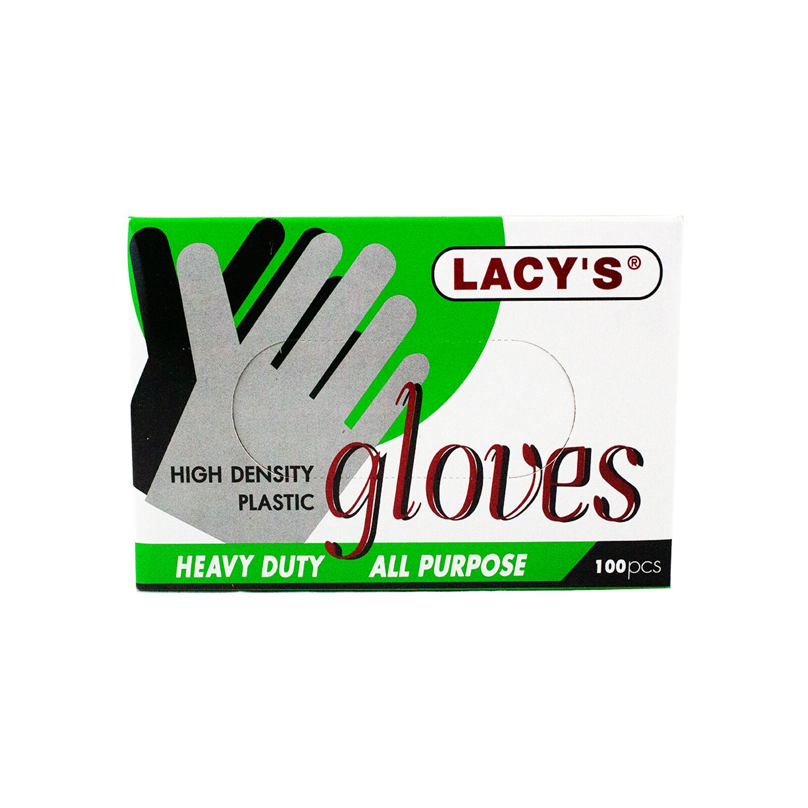 HG-HDPE-C-14 -- LACY'S HDPE HANDGLOVES (14MIC) 50X100'S -- A